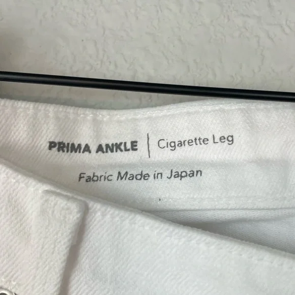 New! AG Adriano Goldschmied Prima Ankle Cigarette Leg Jeans in White - Size 31 - Picture 8 of 10